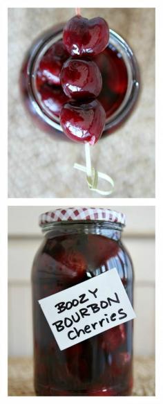 Easy Boozy Bourbon Cherries Recipe (Gift idea?)