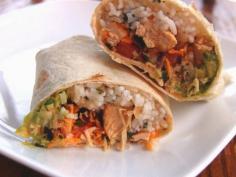 Citrus Chicken Burritos by Cassie Craves blog