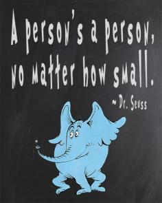 Free Chalkboard Printable- Dr. Seuss - Horton Hears A Who