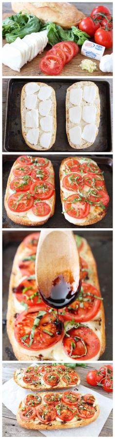 Caprese Garlic Bread Pizza