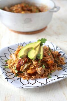 Puerto Rican "Fried Rice" - The Noshery - add pork or chicken and there's dinner