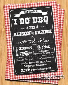 
                    
                        Red & White Checkered I Do BBQ Printable Invitation
                    
                