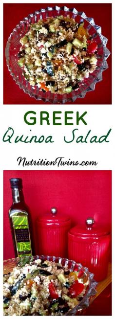 Greek Quinoa Salad - Nutrition Twins