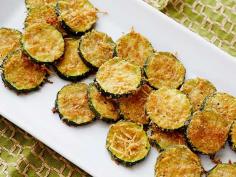 Zucchini Parmesan Crisps : Our No. 1 most-saved recipe, these crunchy baked zucchini rounds are a satisfying side dish or snack for any occasion. Coated in savory Parmesan breadcrumbs, they prove that the simplest recipes are often the very best. via Food Network