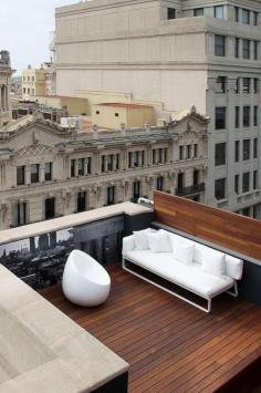 
                    
                        The upper floor Suites at Room Mate Pau feature terraces with views of Barcelona. #Jetsetter
                    
                