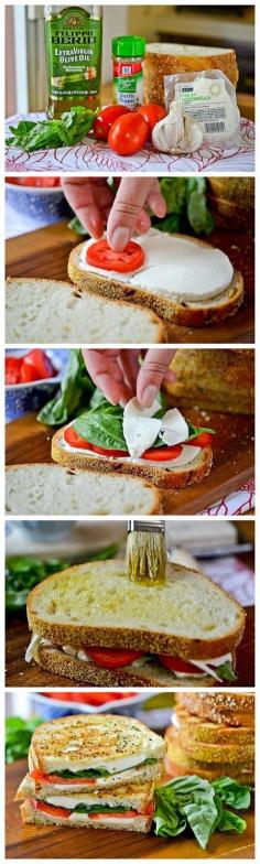Italian Grilled Margherita Sandwiches - Best Recipes 
                                        
