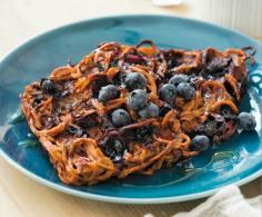 
                    
                        These Blueberry Sweet Potato Waffles Make Clean Eating Easy #waffles trendhunter.com
                    
                