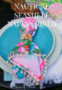 Summer Style: Nautical Seashell Napkin Rings