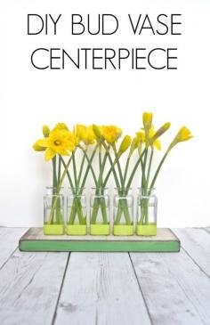 DIY Bud Vase Centerpiece