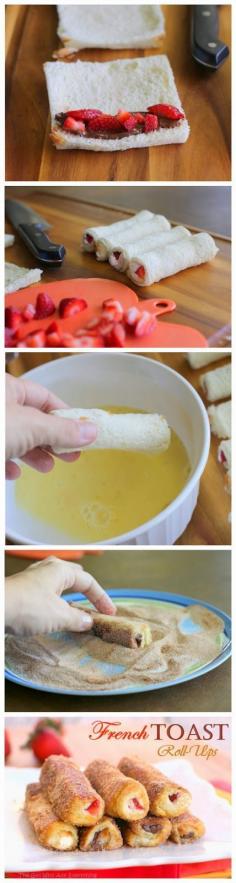 French Toast Roll Ups! #Food #Drink #Trusper #Tip