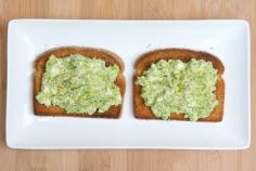 Toasts with avocado and cheese. Recipe: http://wonderdump.com/toasts-with-avocado-and-cheese/