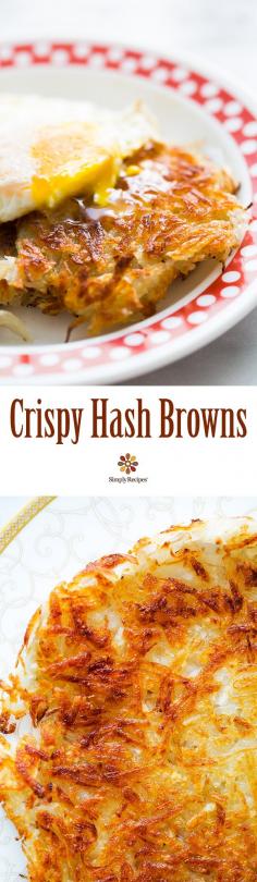 Best Hash Browns Ever! Here's how you can make them perfectly browned and extra crispy every time.