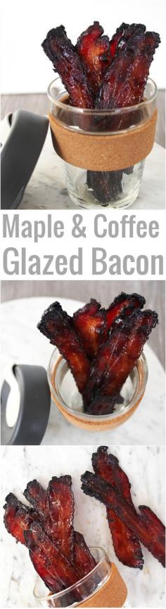 Maple and Coffee Glazed Bacon