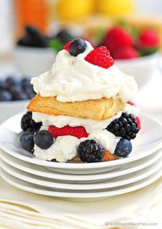 Citrus tea biscuits and a berry honey shortcake...this looks soo freakin good!