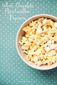 White Chocolate Marshmallow Popcorn