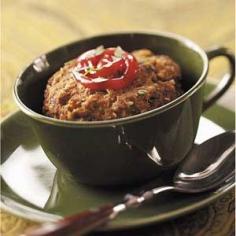 Meat Loaf in a Mug Recipe. Genius! Especially since I'm the only one who likes meatloaf in this house.