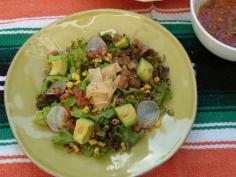 fiesta salad with salsa vinaigrette recipe