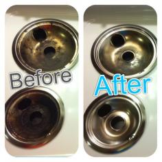 How To Clean Burner Pans | The Heartfelt Homemaker