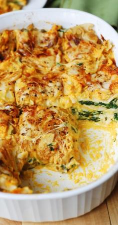 Butternut Squash and Spinach Three Cheese Lasagna combines amazing flavors to create the ultimate Fall  Winter comfort food. Gluten free friendly - use Tinkyada brown rice pasta #healthy #vegetarian #meatless #vegetarian #recipes #meal #easy #recipe