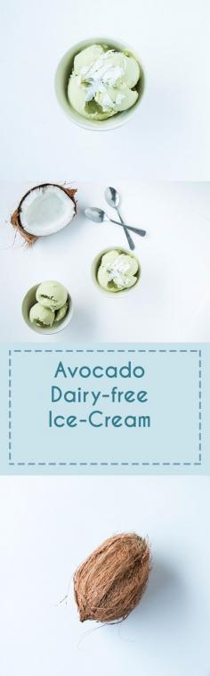 Delicious, creamy, vegan avocado ice cream. Perfect for any summers day!