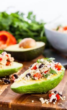 Mexican Avocado Boats #vegan #food