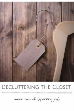 
                    
                        Decluttering the Closet: Week Two of {Sparking Joy}
                    
                