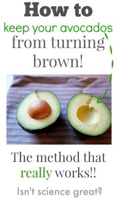 Here's the trick that REALLY works to keep avocados fresh and green for longer!