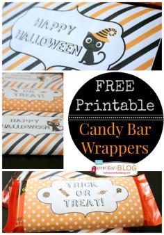 Free Halloween Candy Wrappers