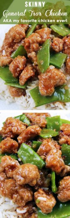 Previous Pinner wrote: "BAKED AND NOT FRIED! Sweet caramel sauce balanced by Asian chili sauce and zingy ginger, all infused with garlic and toasted sesame seed oil. MY FAVORITE CHINESE CHICKEN EVER! | Carlsbad Cravings"