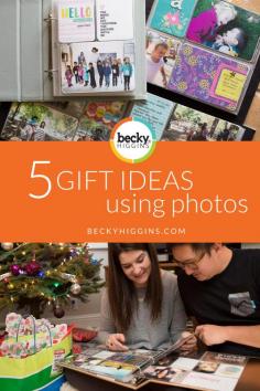 
                    
                        Great Gift Ideas using photographs.  Giving the gift of memories.  Gifts that will last and be so appreciated!
                    
                