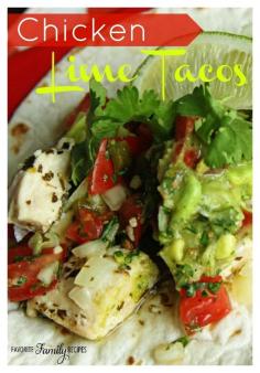 You just can't go wrong with cilantro, lime, and avocado! This Chicken Taco recipe is amazing!
