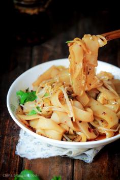 Liangpi—Cold Skin Noodles : asian, vegetarian, vegan
