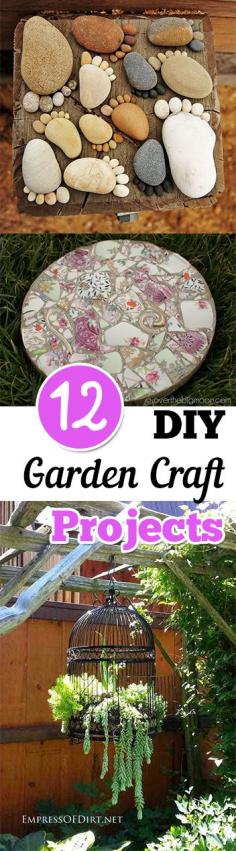 
                    
                        12 DIY Garden Craft Projects- Fun ideas for your yard or garden
                    
                