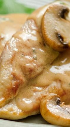 Parmesan Chicken with Mushroom Wine Sauce - Weight Watchers (7 Points) (=)
