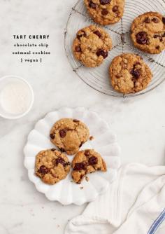 
                    
                        These Oatmeal Chocolate Chip Cookies are Nutritiously Dairy-Free #cherry trendhunter.com
                    
                