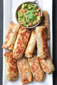 Baked Southwestern Egg Rolls & Meal Planning (mini-chimichangas)