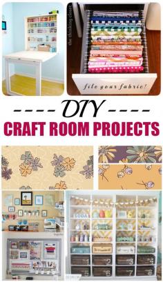 DIY Craft Room Projects, ideas and tutorials