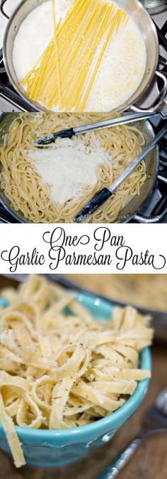 One Pot Wonder Garlic and Parmesan Pasta