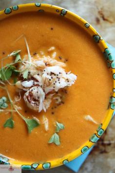Spicy Tomato and Crab Soup. #recipe #soup