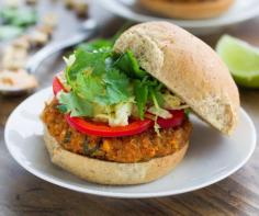 
                        
                            These Spicy Thai Peanut Veggie Burgers Bring the Vegetarians to the Cookout #sandwiches trendhunter.com
                        
                    