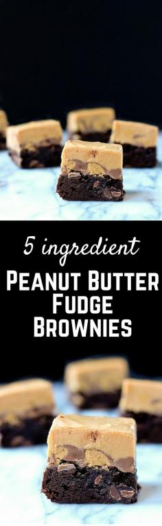 
                    
                        Peanut Butter Fudge Brownies - the ultimate decadent treat for people who love peanut butter and chocolate! Get the easy recipe on RachelCooks.com!
                    
                