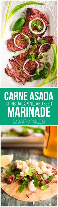 Carne Asada Beer Marinade Recipe #maincourse #recipe #dinner #easy #recipes