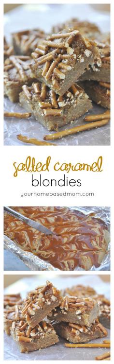 
                    
                        Salted Caramel Blondies - the perfect combo of sweet and salty!
                    
                