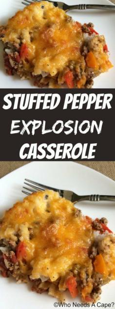 Stuffed pepper casserole