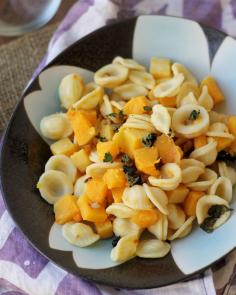 Orecchiette with Squash, Chiles and Hazelnuts using STAR Butter Flavored Olive Oil @Joanne Bruno