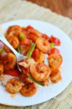 Cajun Shrimp & Rice  from willcookforsmiles.com