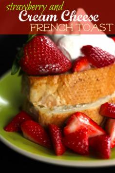strawberry and cream cheese french toast