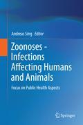 The book will cover the most important zoonoses with a public health impact and debate actual developments in this field from a One Health perspective. The outline of the book follows a "setting" approach, i.e. special settings of zoonoses with a public health aspect, rather than presenting a simple textbook of an encyclopedic character. Main chapters will deal with zoonoses in the food chain including a special focus on the emerging issue of antibiotic resistance, with zoonoses in domestic and pet animals, in wildlife animal species (including bats as an important infectious agent multiplier), influenza and tuberculosis as most prominent zoonoses, and zoonotic pathogens as bioterroristic agents. Special interest chapters debate non-resolved and currently hotly debated zoonoses ( e.g.M. Crohn/paratuberculosis, chronic botulism) as well as the economic and ecological aspects of zoonoses.