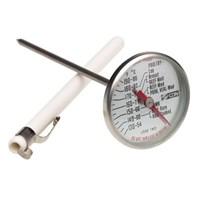 This CDN ProAccurate Insta-Read Ovenproof Meat/Poultry Thermometer is a great tool in any home or professional kitchen to monitor cooking. It ensures that food is cooked safely. This thermometer has a long stem. This recalibratable thermometer is perf.