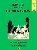 The origins of 'How to Make a Garden Grow' lie in an article in 'The Strand' Magazine called 'A Highly Complicated Science'. The science referred to was that of gardening and the article by K.R.G. Browne was accompanied by nine of Heath Robinson's drawings, all of which were subsequently used in their book for the How To. series. Much of the subject matter for this book was drawn from Heath Robinson's earlier cartoons. For example, among his earliest work for 'The Sketch' was a series of drawings on the practicalities of gardening. This included a picture of 'root pruning' showing the gardener tunnelling down to the roots of a plant to prune them. Although the earlier drawing is much more elaborate, the idea is the same as that presented in 'How to Make a Garden Grow'.Gardening was a very popular hobby in the 1930s. It was a good way to save on food bills, start-up costs were low and the work was healthy - all concerns for the British during the depression years. Heath Robinson's satirical cartoons and K.R.G. Browne's humorous text gently poke fun at contemporary gardeners and their foibles and furbelows. We see design schemes for gardens to suit all types of gardeners, concerned gardeners diligently tending a sick plant and ideas for games that can be played at garden parties. Above all though are the wonderful Heath Robinson gadgets, doohickeys and gizmos designed to help the earnest gardener deal with the many challenges of gardening. How do you avoid spraying the neighbours when trying to get rid of greenfly? What is the best way to trap earwigs or to keep cats off your vegetable patch? Heath Robinson has the answer. Heath Robinson and Browne don't claim to be gardening experts but in 'How to Make a Garden Grow', as in all the How to. books, they have expertly captured both the spirit of their time and the essence of what it was (and in many ways still is) to be British. Look no further for advice on gardening - this book has it all neatly summed up i.